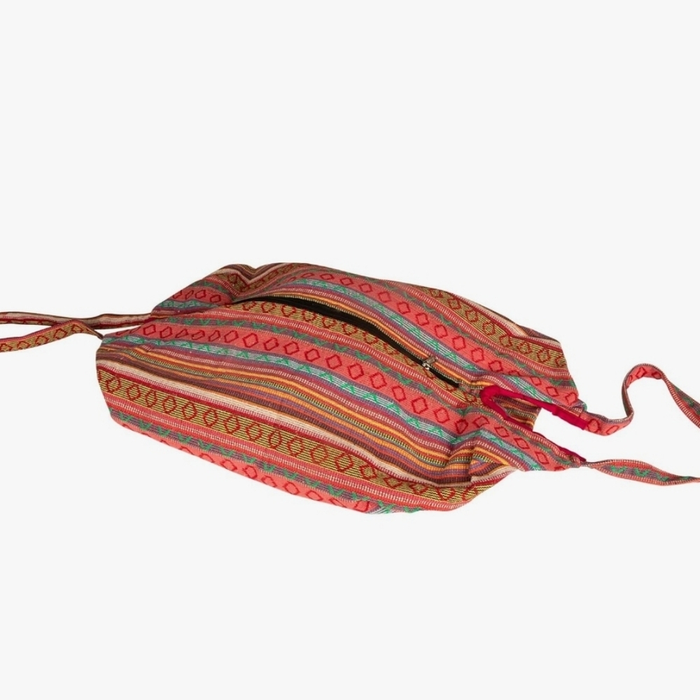 Tribe Azure 100% Cotton Shoulder Bohemian Banana Tote, Market Bag! - Picture 3 of 14